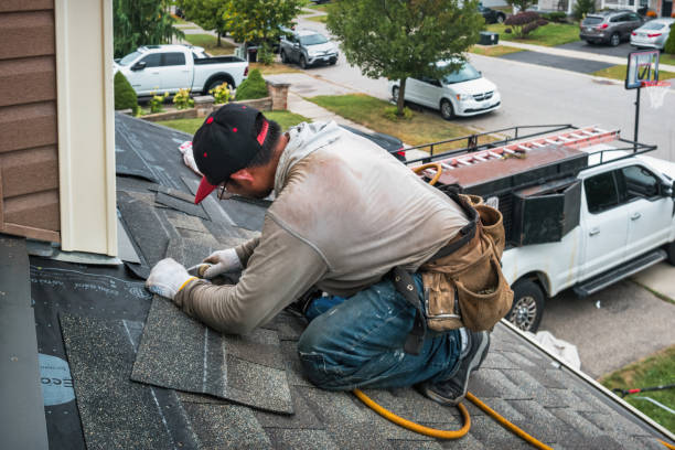 Professional Roof Leak Repair technician working in Kingston, NJ